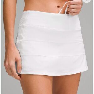 Lululemon Pace Rival Mid-Rise Skirt Color: White